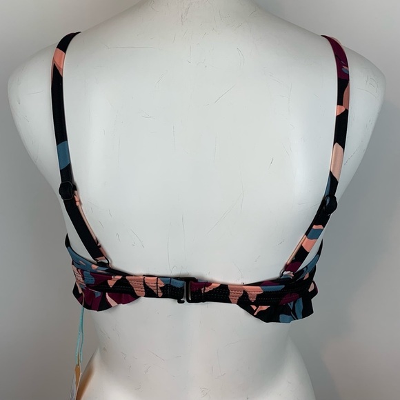 Kona Sol Floral Bikini Top- Small - Picture 5 of 11